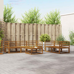vidaXL Outdoor Sofa Set 6 pcs Natural Solid Acacia Wood 1