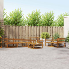 vidaXL Outdoor Sofa Set 7 pcs Natural Solid Acacia Wood 1