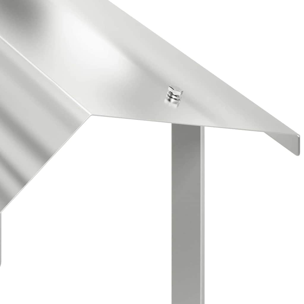 vidaXL Chimney Hood Silver 40 x 40 x 37.5 cm Stainless Steel 5