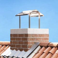 vidaXL Chimney Hood Silver 40 x 40 x 37.5 cm Stainless Steel 1