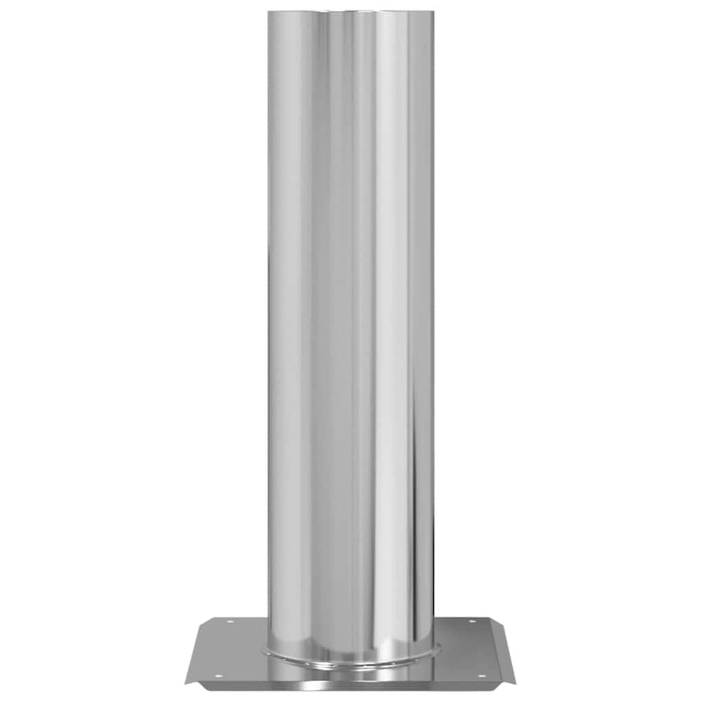 vidaXL Chimney Head Extension Silver 24 x 24 x 50 cm Stainless Steel 3