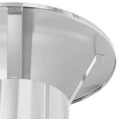 vidaXL Rain Cover Chimney Silver 35 x 35 x 20 cm Stainless Steel 6