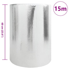 vidaXL Radiator Heat Reflector Silver 15 x 0.6 m Polyethylene 2