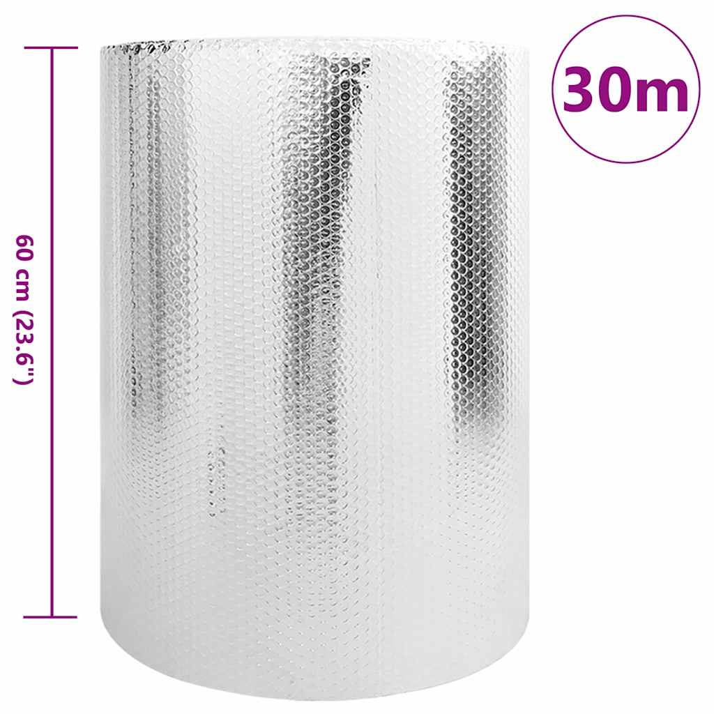 vidaXL Radiator Heat Reflector Silver 30 x 0.6 m Polyethylene 6