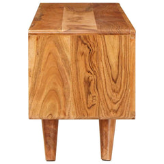 vidaXL TV Cabinet with Shelf Brown 110 x 30 x 40 cm Solid Acacia Wood 6