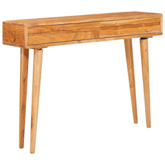 vidaXL Console Table Brown 110 x 30 x 80 cm Solid Acacia Wood 1