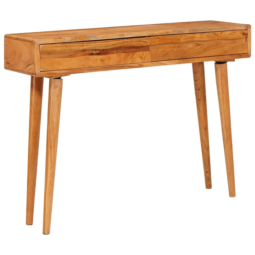 vidaXL Console Table Brown 110 x 30 x 80 cm Solid Acacia Wood 2