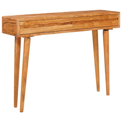 vidaXL Console Table Brown 110 x 30 x 80 cm Solid Acacia Wood 3