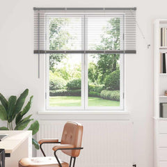vidaXL Venetian Blinds Silver 130 x 125 cm Aluminium 1