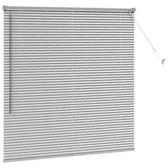 vidaXL Venetian Blinds Silver 130 x 125 cm Aluminium 5