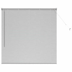 vidaXL Venetian Blinds Silver 130 x 135 cm Aluminium 2
