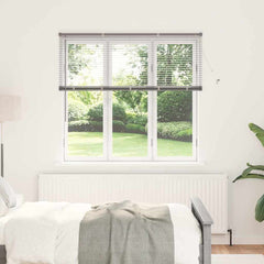 vidaXL Venetian Blinds Silver 130 x 140 cm Aluminium 1
