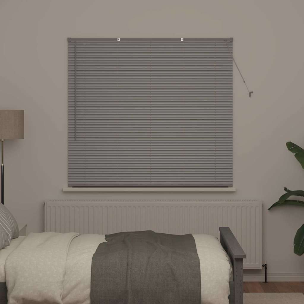 vidaXL Venetian Blinds Silver 130 x 140 cm Aluminium 3