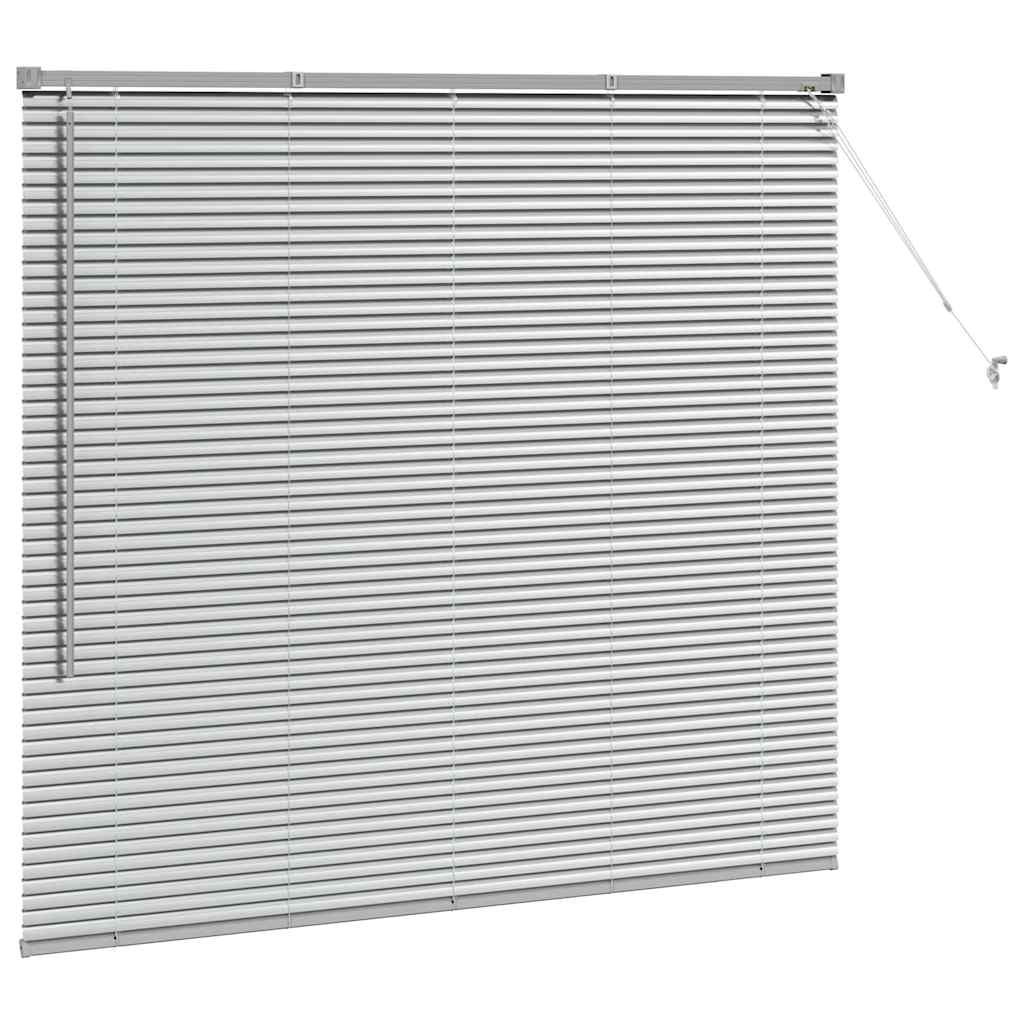 vidaXL Venetian Blinds Silver 130 x 140 cm Aluminium 5