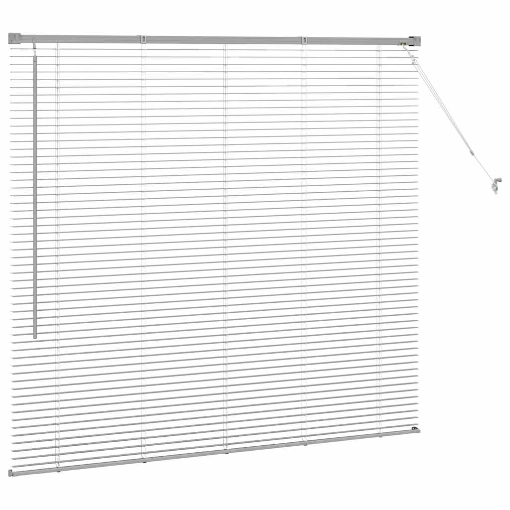 vidaXL Venetian Blinds Silver 130 x 140 cm Aluminium 6