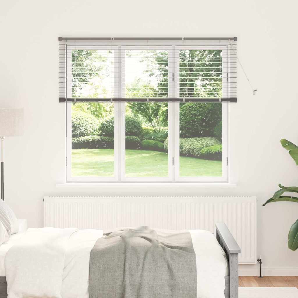 vidaXL Venetian Blinds Silver 130 x 160 cm Aluminium 1
