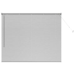 vidaXL Venetian Blinds Silver 130 x 160 cm Aluminium 2
