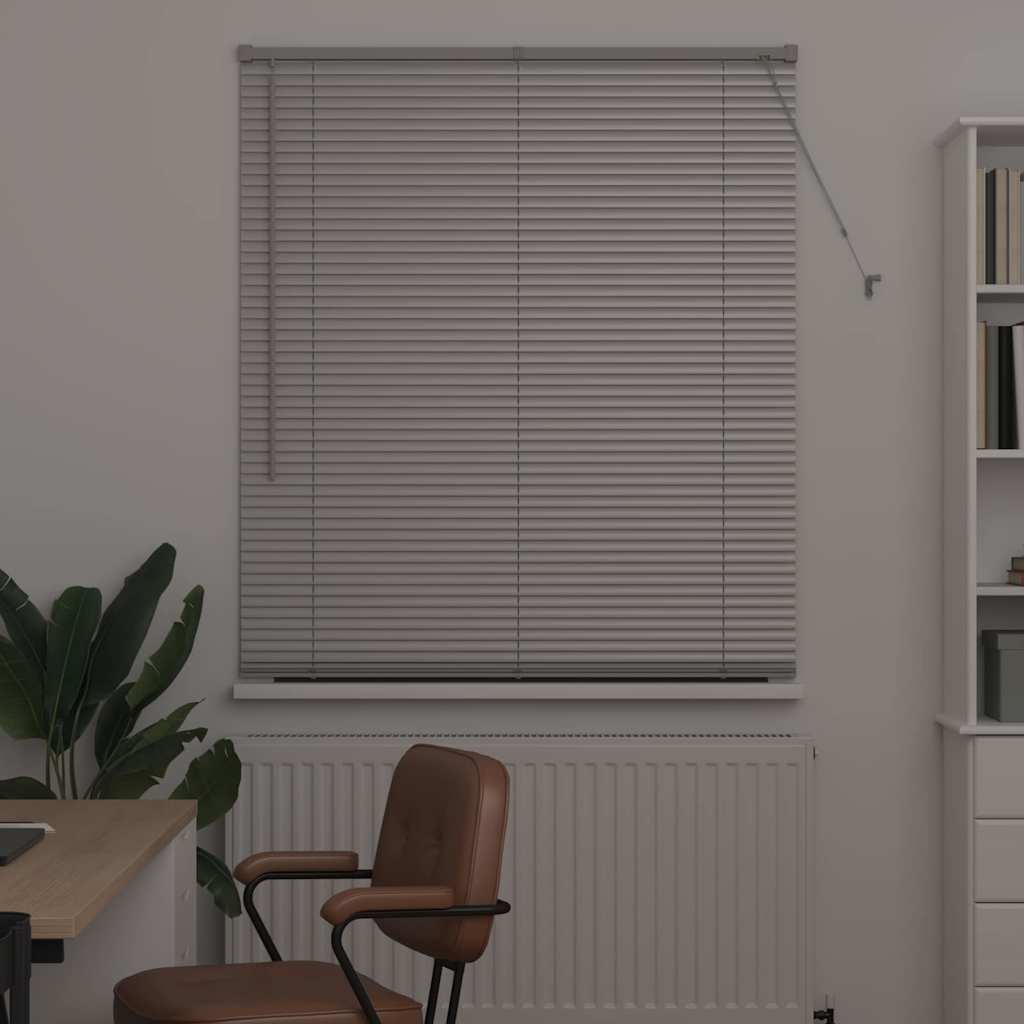 vidaXL Venetian Blinds Silver 175 x 115 cm Aluminium 3