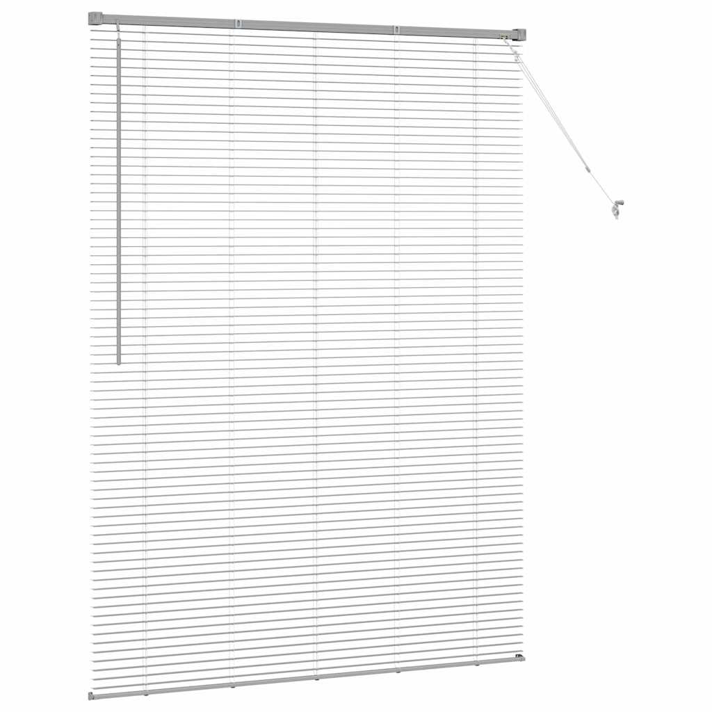 vidaXL Venetian Blinds Silver 175 x 135 cm Aluminium 6