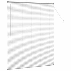 vidaXL Venetian Blinds Silver 175 x 140 cm Aluminium 6