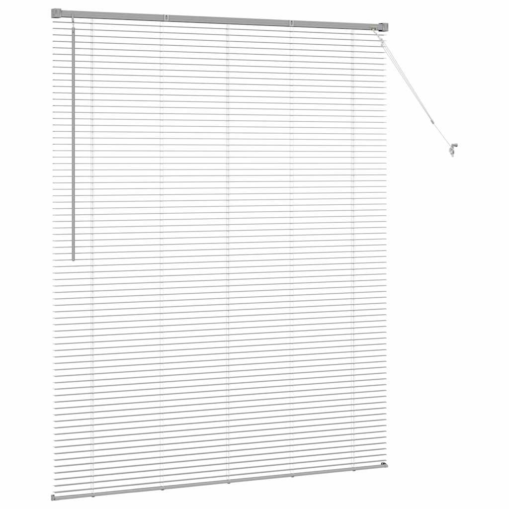 vidaXL Venetian Blinds Silver 175 x 145 cm Aluminium 6