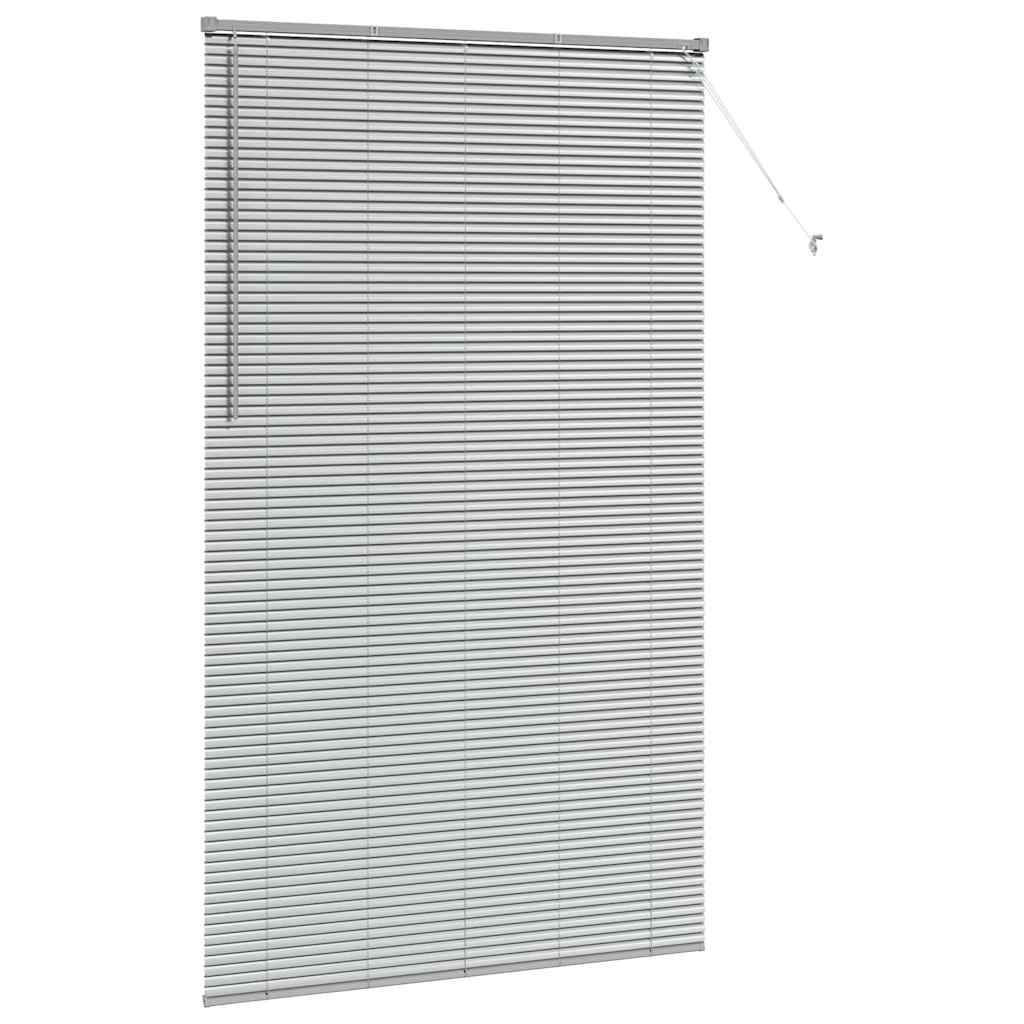 vidaXL Venetian Blinds Silver 220 x 125 cm Aluminium 5