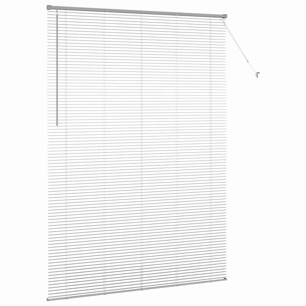 vidaXL Venetian Blinds Silver 220 x 160 cm Aluminium 6