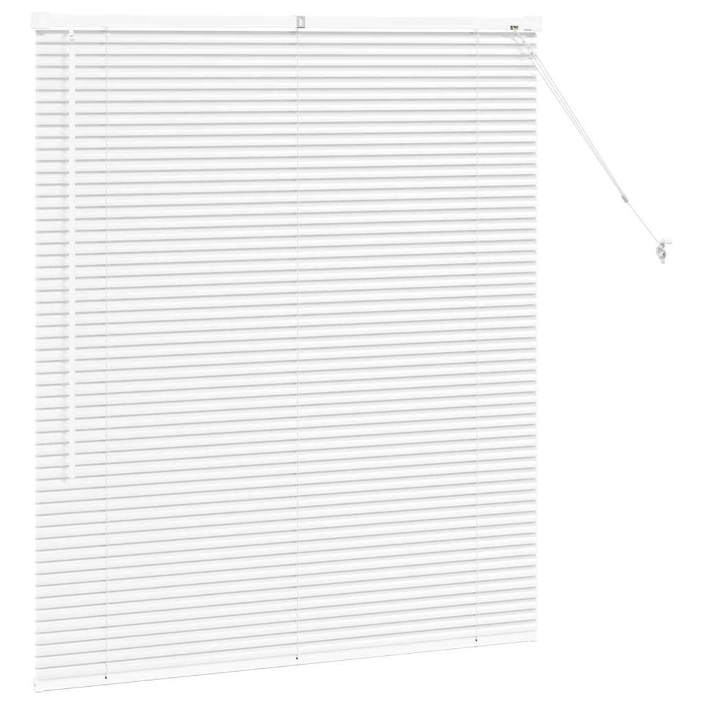 vidaXL Venetian Blinds White 130 x 115 cm Aluminium 5