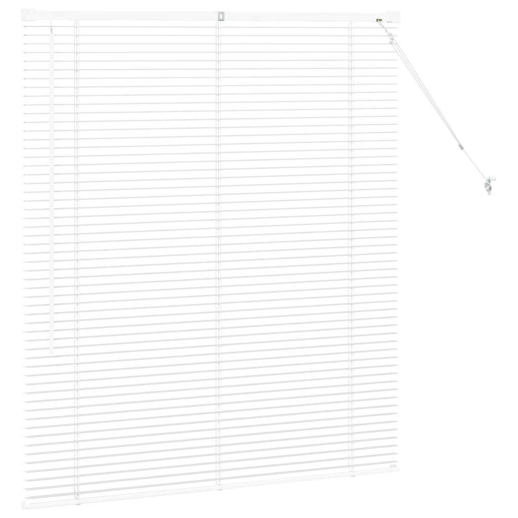 vidaXL Venetian Blinds White 130 x 115 cm Aluminium 6