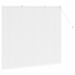 vidaXL Venetian Blinds White 130 x 140 cm Aluminium 5