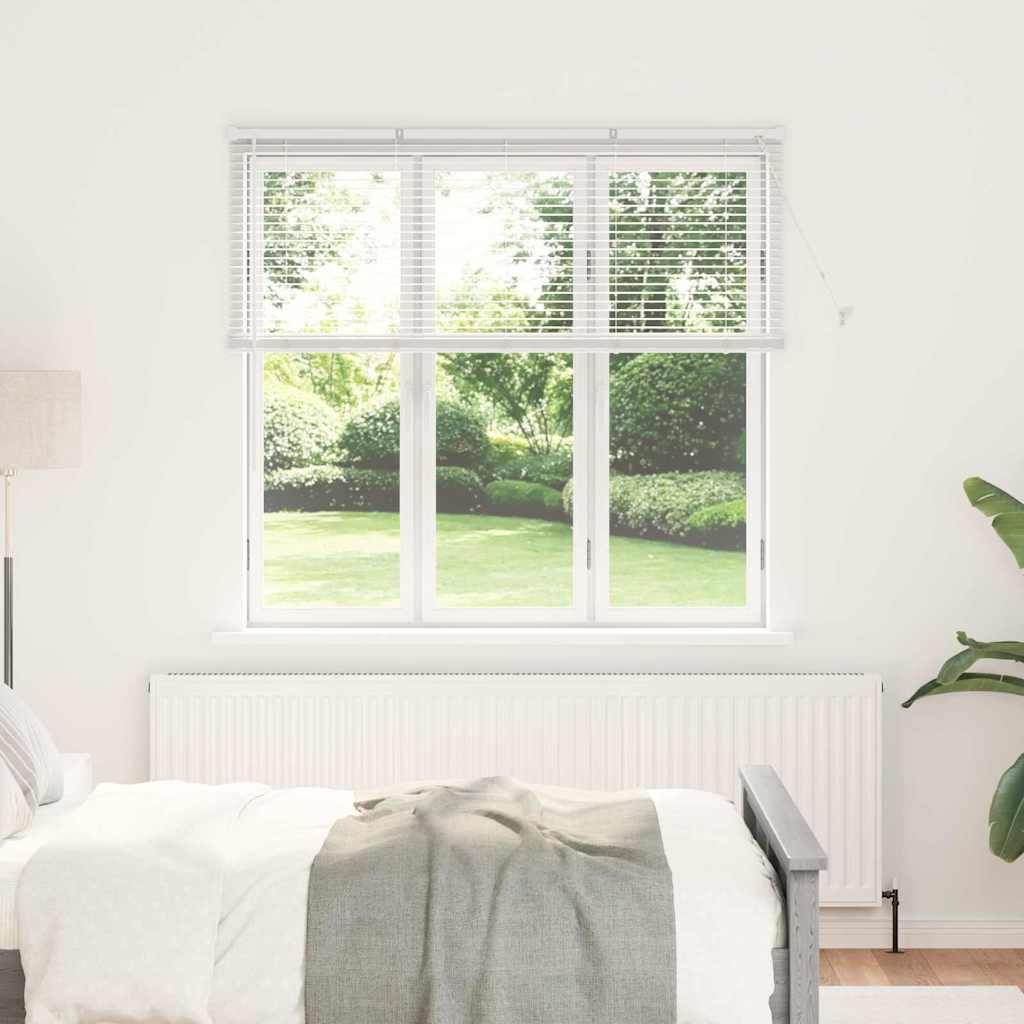 vidaXL Venetian Blinds White 130 x 145 cm Aluminium 1