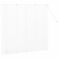 vidaXL Venetian Blinds White 130 x 145 cm Aluminium 6