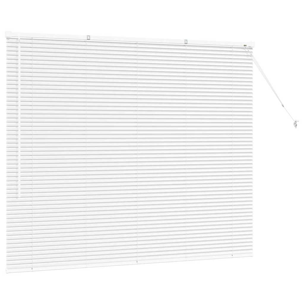 vidaXL Venetian Blinds White 130 x 155 cm Aluminium 5