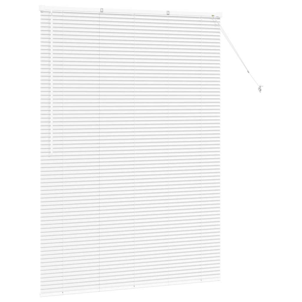 vidaXL Venetian Blinds White 175 x 125 cm Aluminium 5