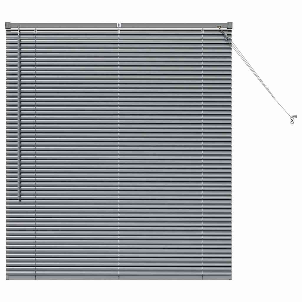 vidaXL Venetian Blinds Dark Grey 130 x 115 cm Aluminium 2
