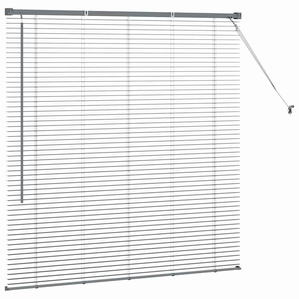 vidaXL Venetian Blinds Dark Grey 130 x 135 cm Aluminium 6