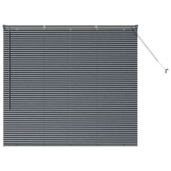 vidaXL Venetian Blinds Dark Grey 130 x 145 cm Aluminium 2