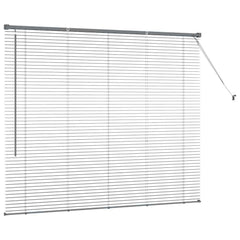 vidaXL Venetian Blinds Dark Grey 130 x 160 cm Aluminium 6