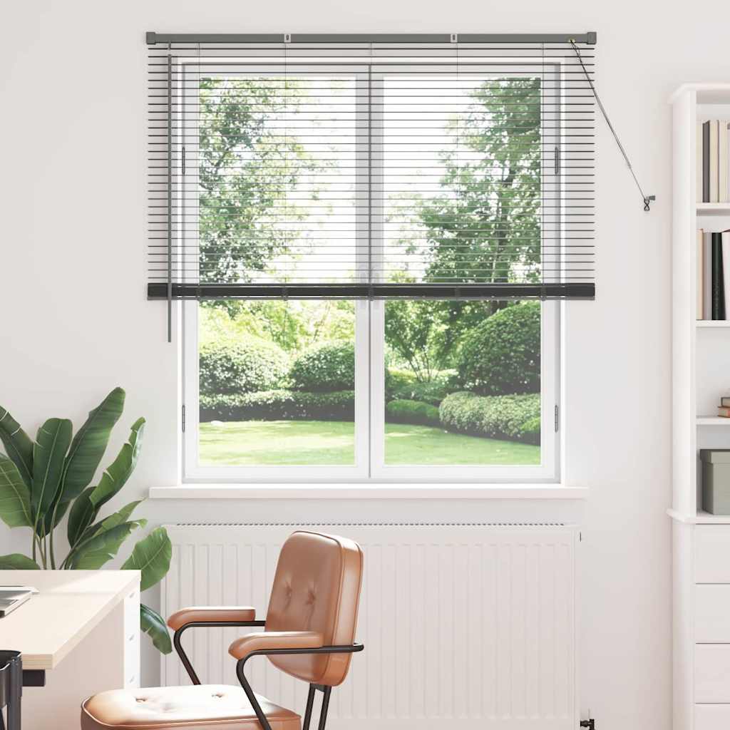 vidaXL Venetian Blinds Dark Grey 175 x 135 cm Aluminium 1