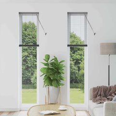 vidaXL Venetian Blinds Dark Grey 220 x 40 cm Aluminium 1