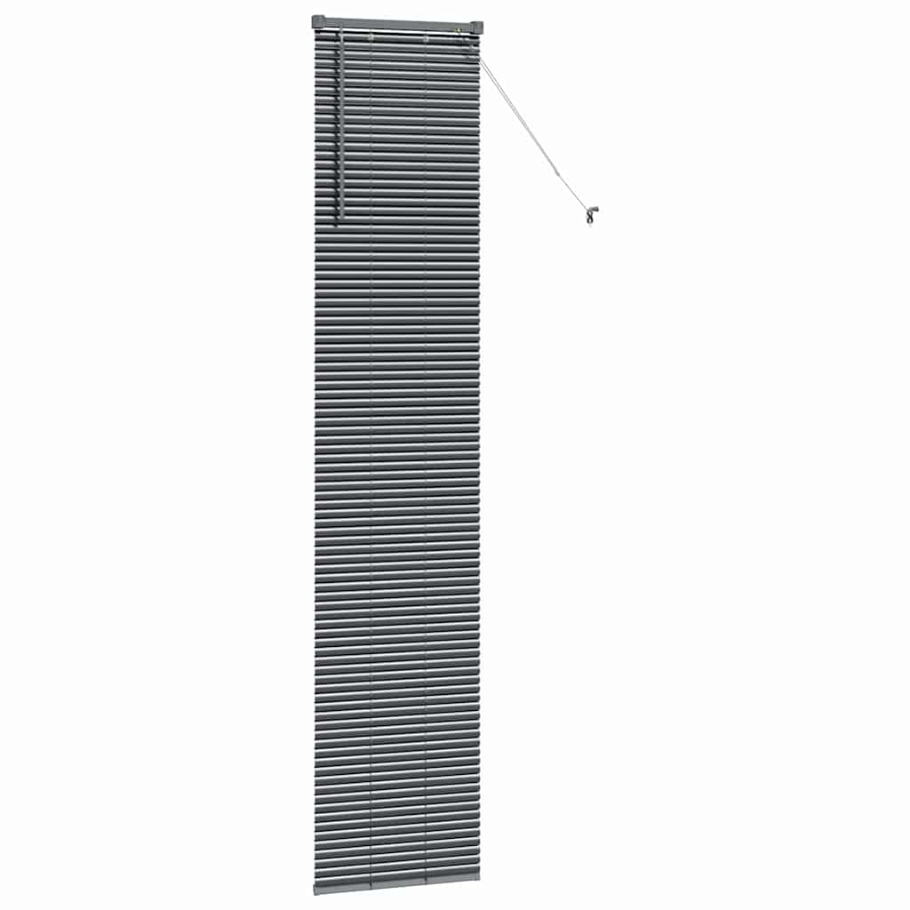 vidaXL Venetian Blinds Dark Grey 220 x 40 cm Aluminium 5