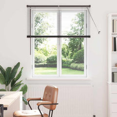 vidaXL Venetian Blinds Black 130 x 115 cm Aluminium 1