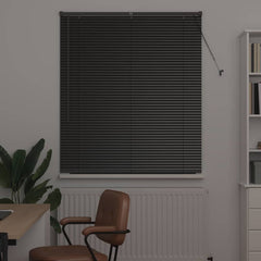 vidaXL Venetian Blinds Black 130 x 115 cm Aluminium 3