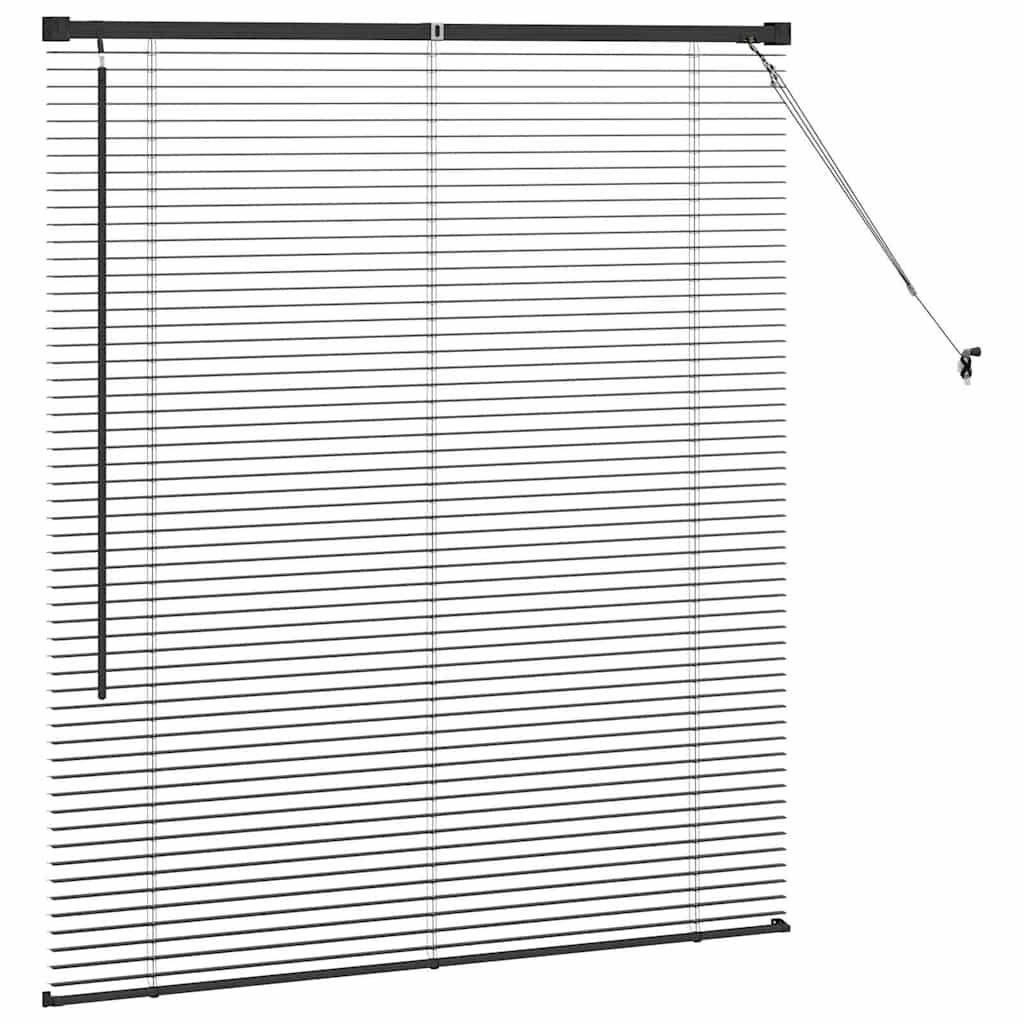 vidaXL Venetian Blinds Black 130 x 115 cm Aluminium 6