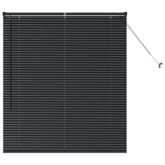 vidaXL Venetian Blinds Black 130 x 115 cm Aluminium 2