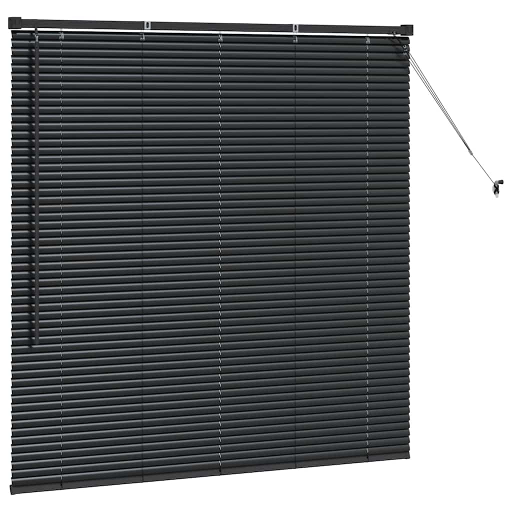 vidaXL Venetian Blinds Black 130 x 135 cm Aluminium 5