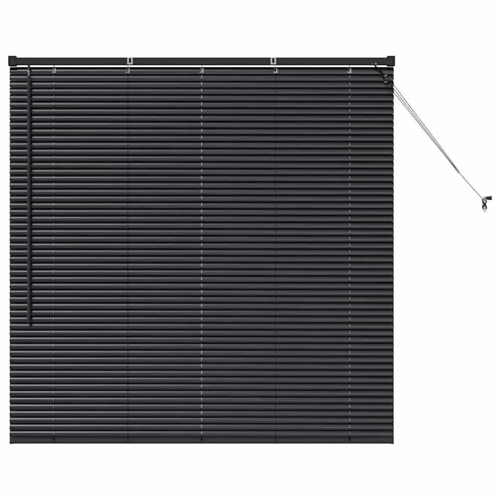 vidaXL Venetian Blinds Black 130 x 135 cm Aluminium 2
