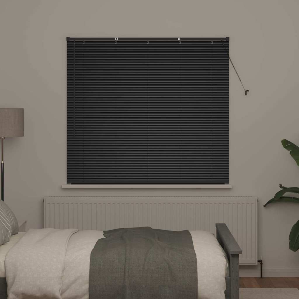 vidaXL Venetian Blinds Black 130 x 145 cm Aluminium 3