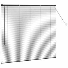 vidaXL Venetian Blinds Black 130 x 145 cm Aluminium 6