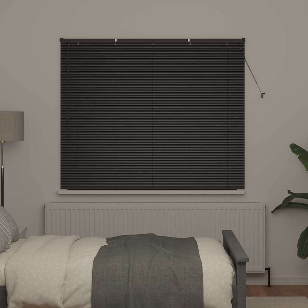 vidaXL Venetian Blinds Black 130 x 155 cm Aluminium 3